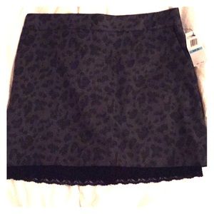 Jessica Simpson leopard print mini skirt -…